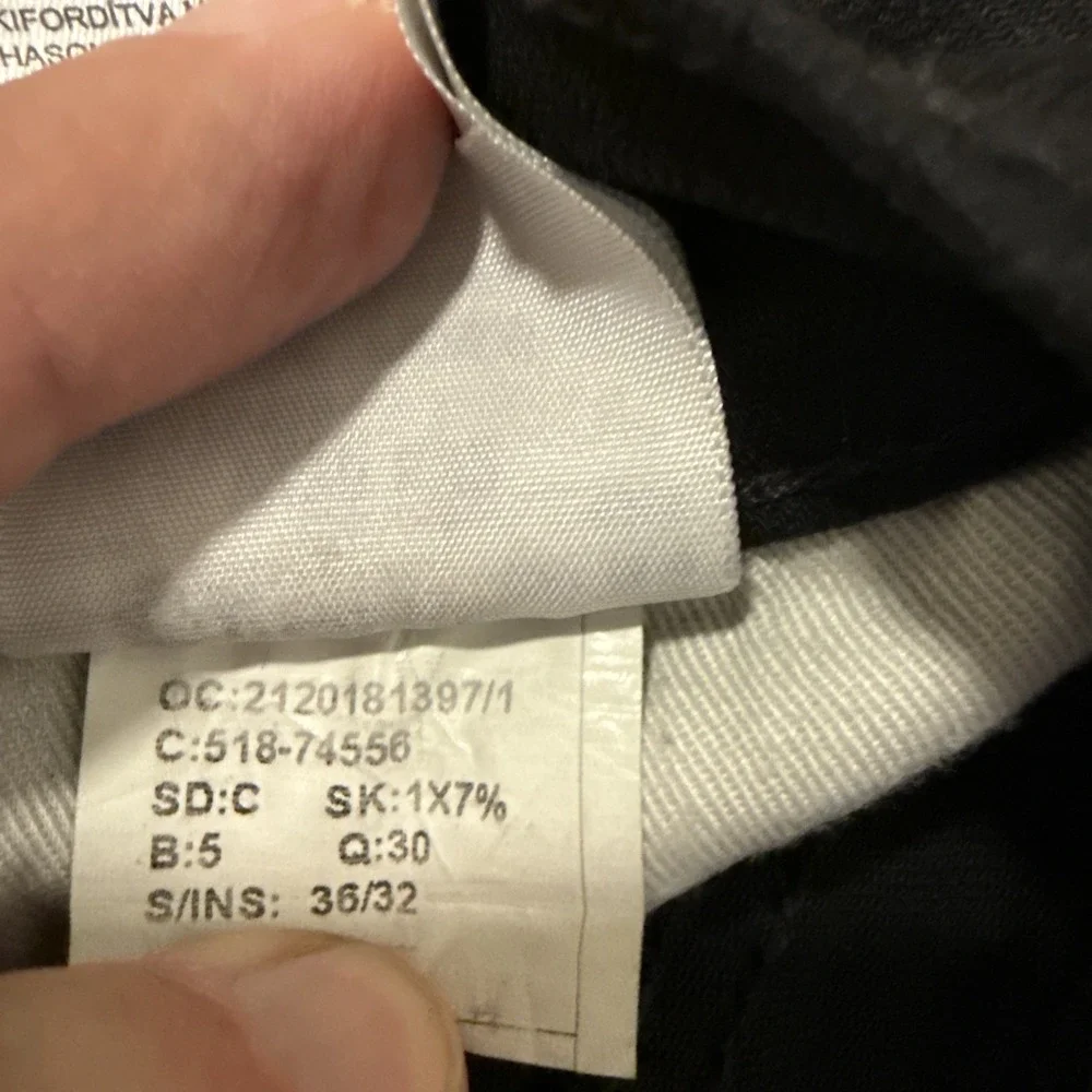 Levi's 512 Water Less Black Jeans 36 X 32 - Picture 8 of 12